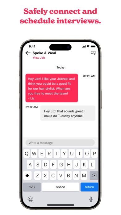 Jobreel iPhone screenshot 4 - Reference app