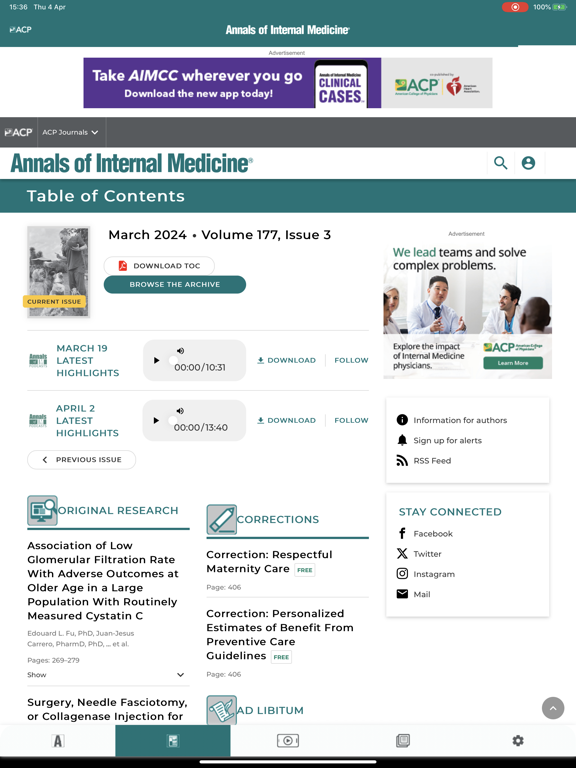 Screenshot #5 pour Annals of Internal Medicine