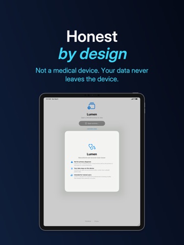 Lumen — DICOM viewer iPad screenshot