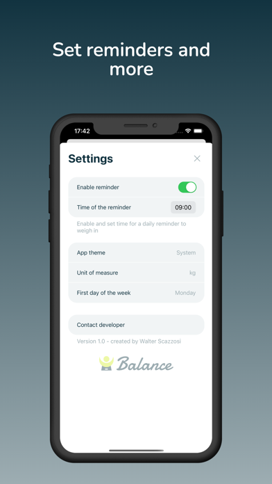 Balance: Weight Loss Tracker Screenshot 3 of 4