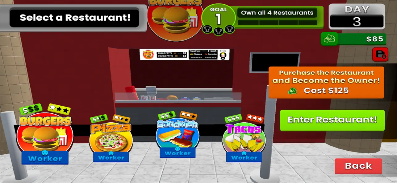Screenshot #1 pour Fast Food Entrepreneur