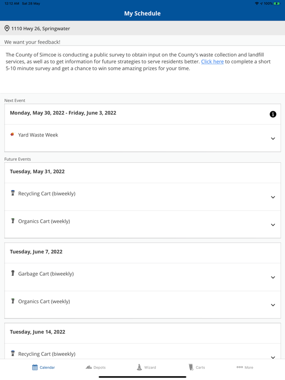 Simcoe County Collects iPad screenshot 4 - Reference app
