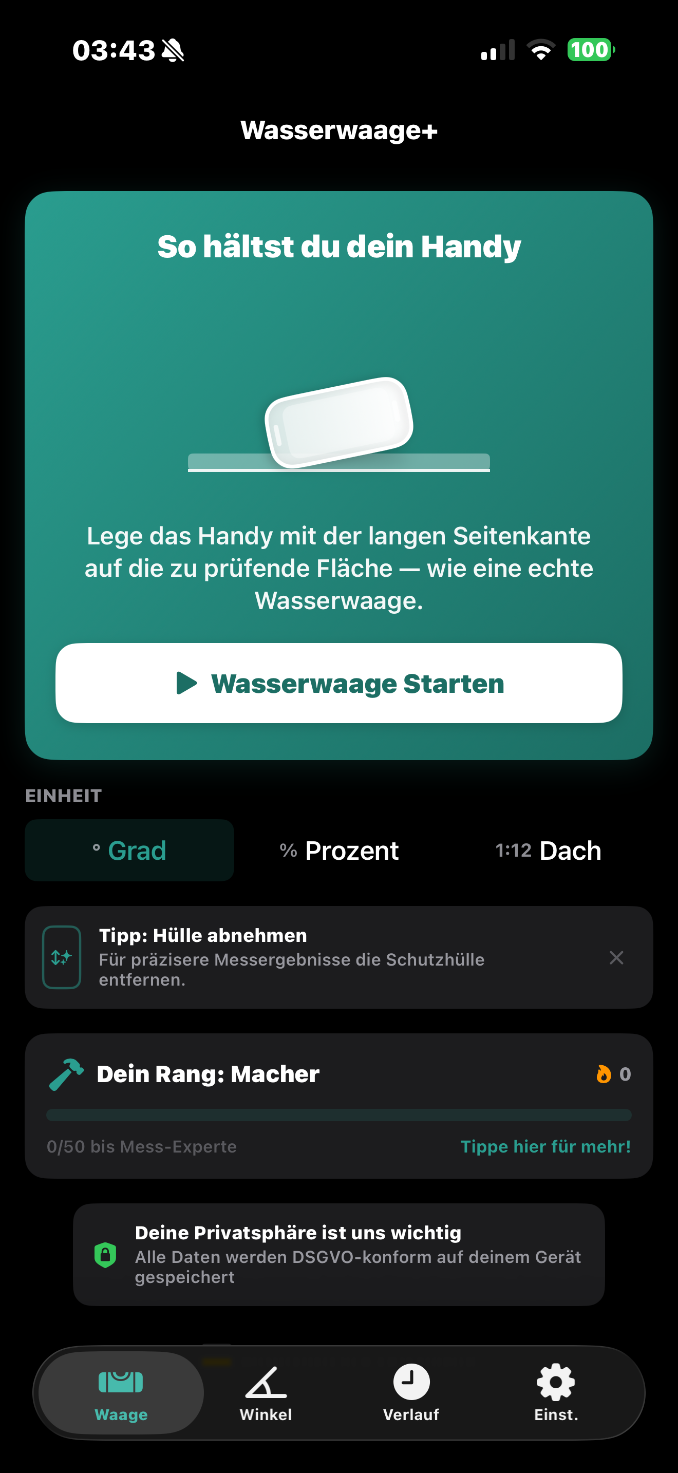 Wasserwaage & Winkelmesser screenshot 10
