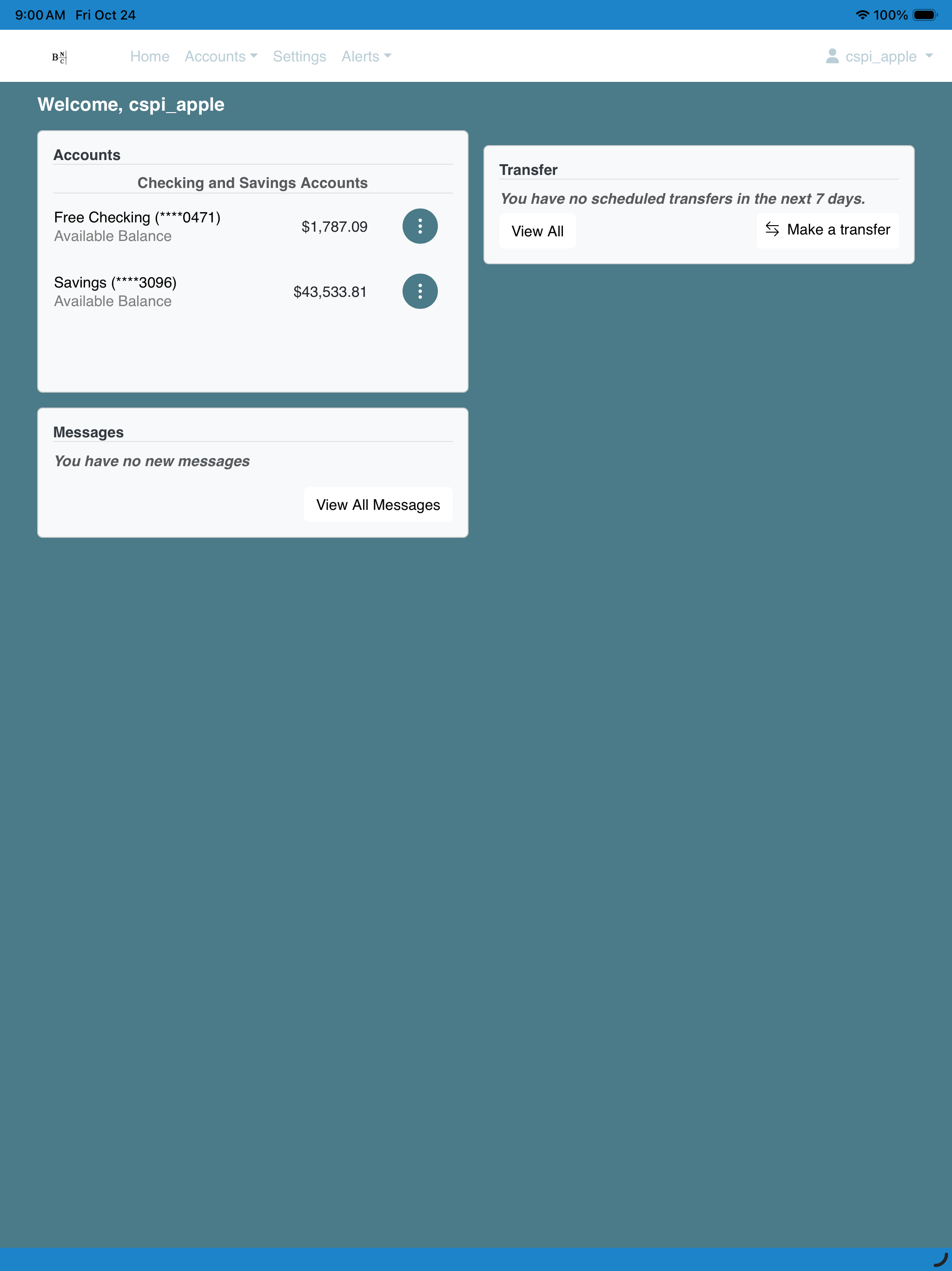 Bank of New Cambria screenshot 7