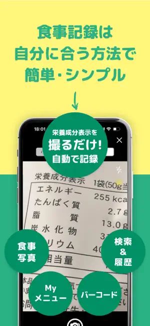 カロミル - ダイエット、カロリー＆PFC管理の健康アプリ iPhone screenshot 6