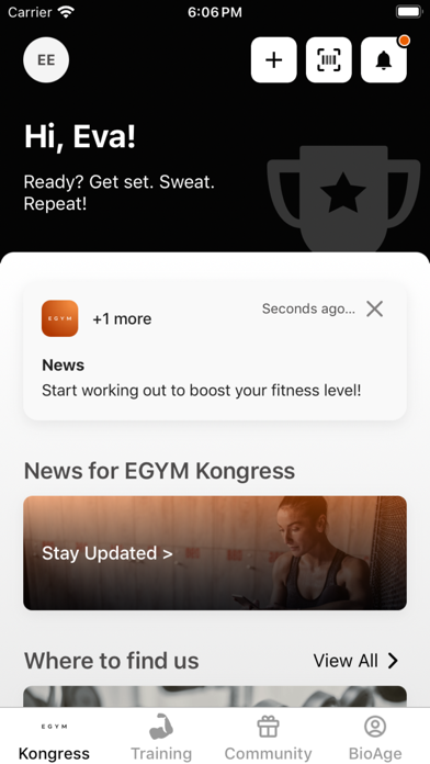 EGYM Event Screenshot