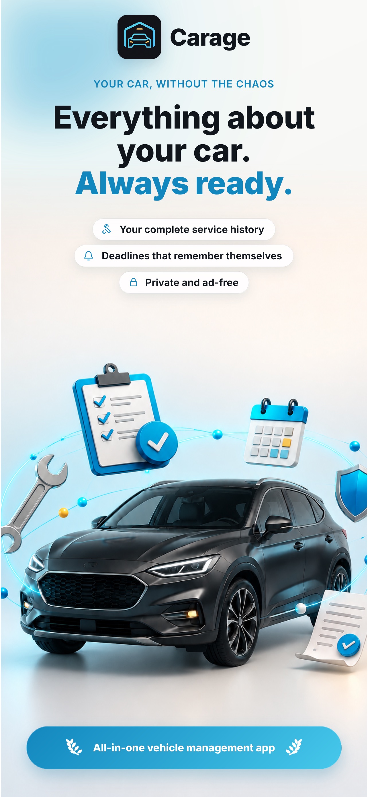Screenshot 1 of Car Maintenance & MOT: Carage