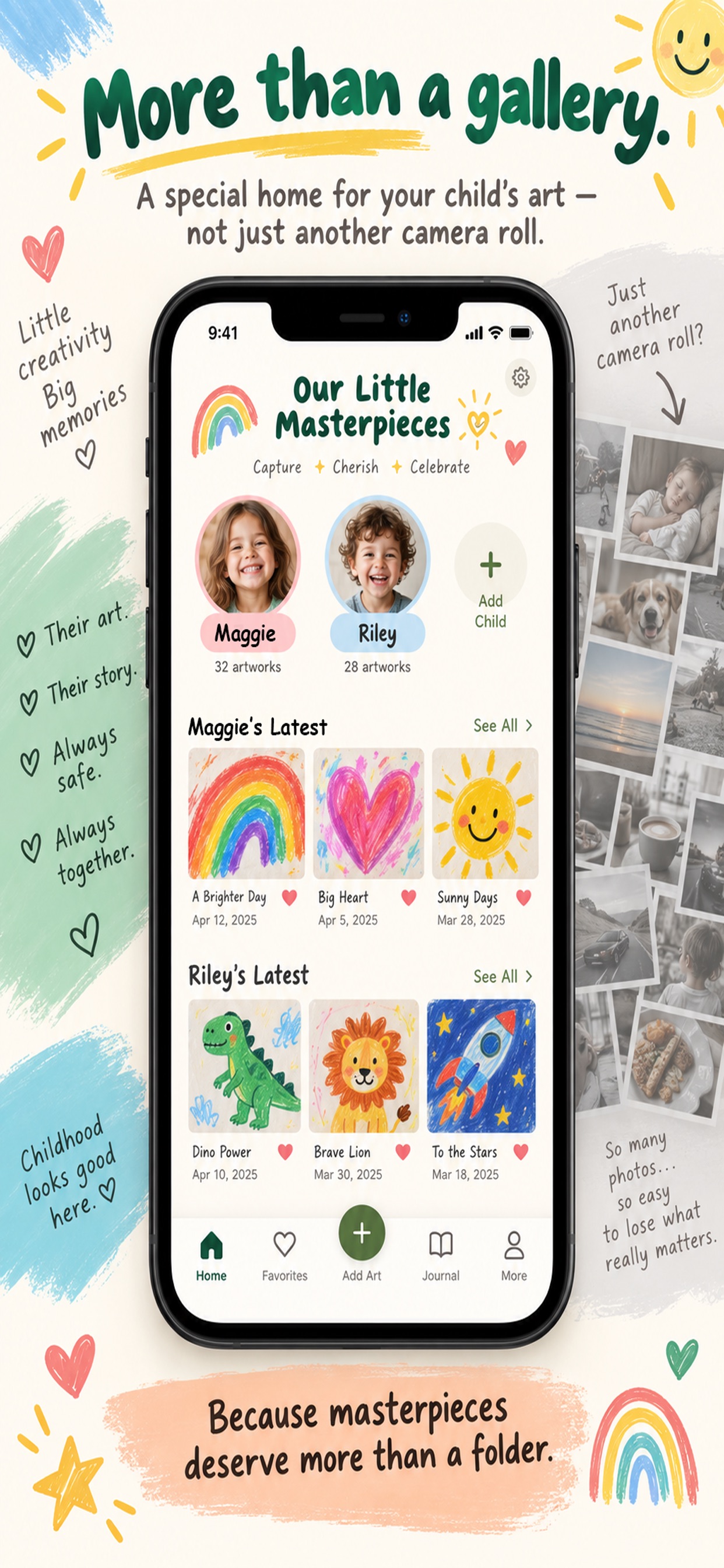 Screenshot 2 of littleGallery: Save Kids Art