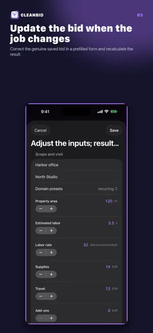 CleanBid: Cleaning Estimate screenshot 3