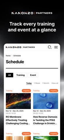 NanoH2O Partners iPhone screenshot