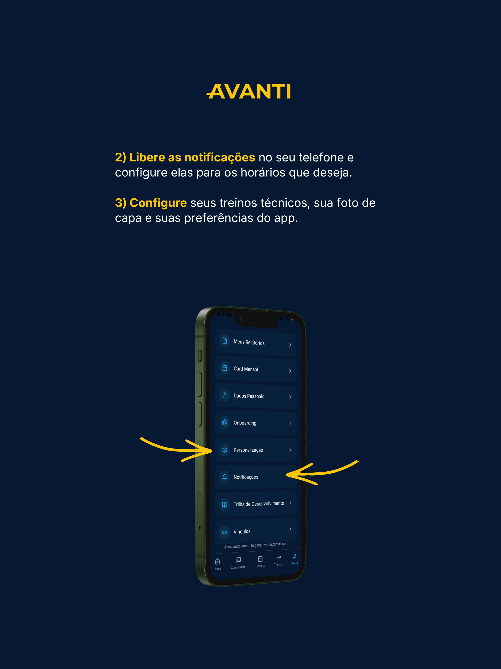 Avanti: feito para atletas screenshot 11