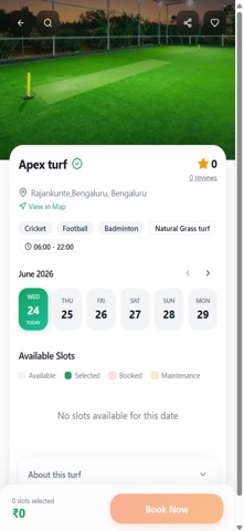 playxo Turf Booking screenshot