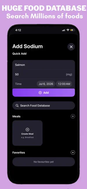 Sodium Tracker: Salt Intake screenshot 2