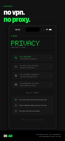De-Ad: Safari Ad Blocker screenshot