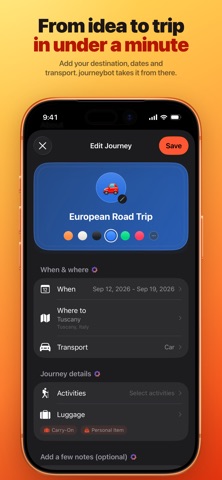 journeybot: trip packing list Screenshot 7 of 10