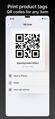 MiniStall: Barcode Checkout iPhone screenshot