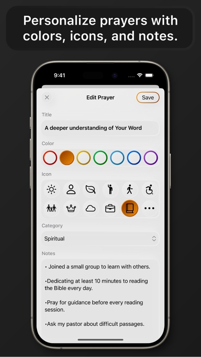 Prayer Organizer by Praise Screenshot