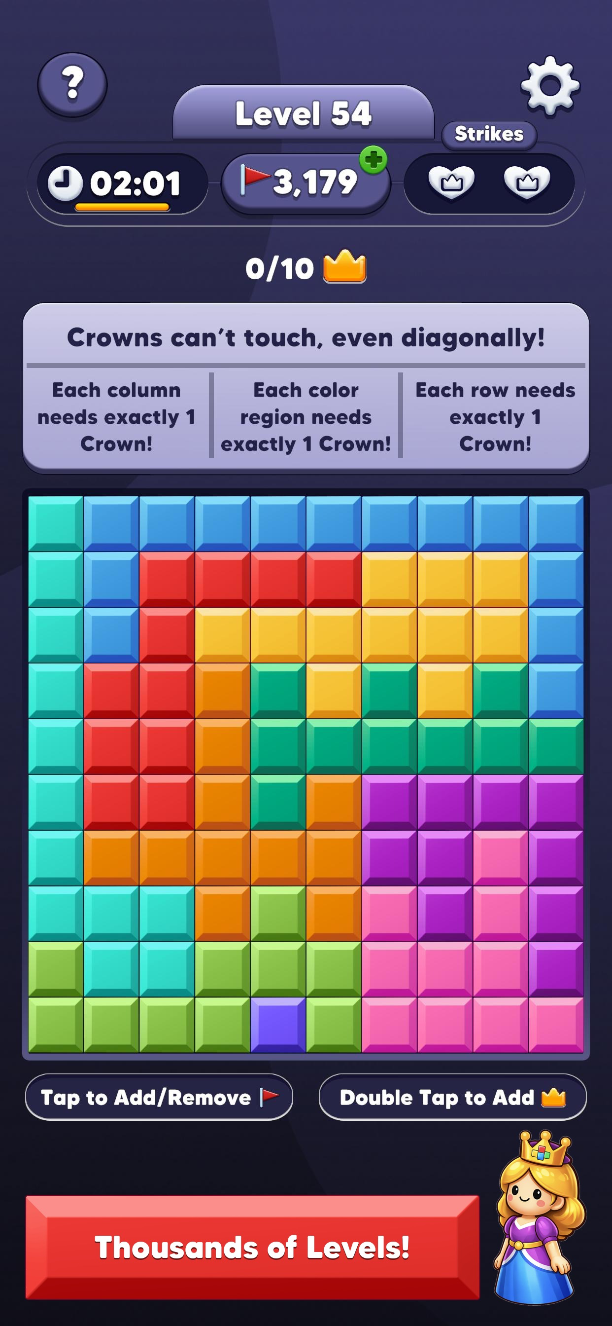 Queens Blast: Royal Puzzle screenshot 2