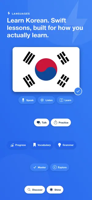 Learn Korean - SwiftLingo screenshot 1