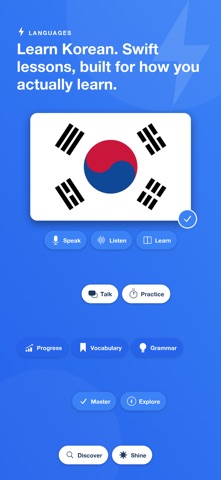Learn Korean - SwiftLingo Screenshot 1 of 8