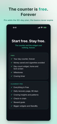 戒烟追踪器 ClearDay screenshot