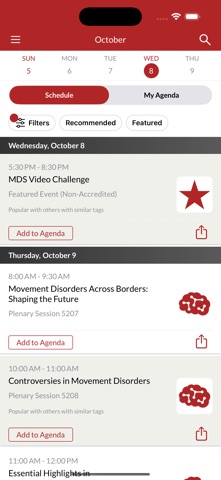 MDS Events iPhone screenshot