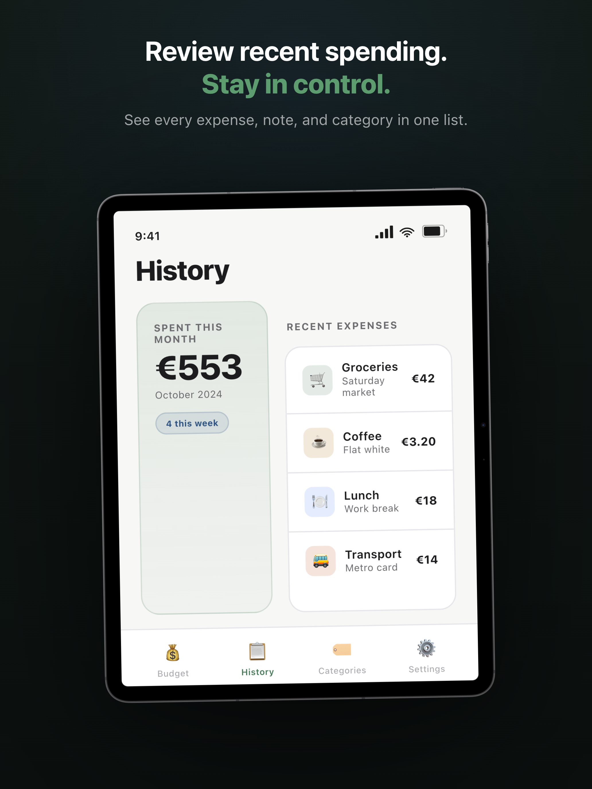 Nesti · Budget Planner