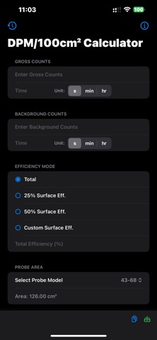 DPM Calculator screenshot