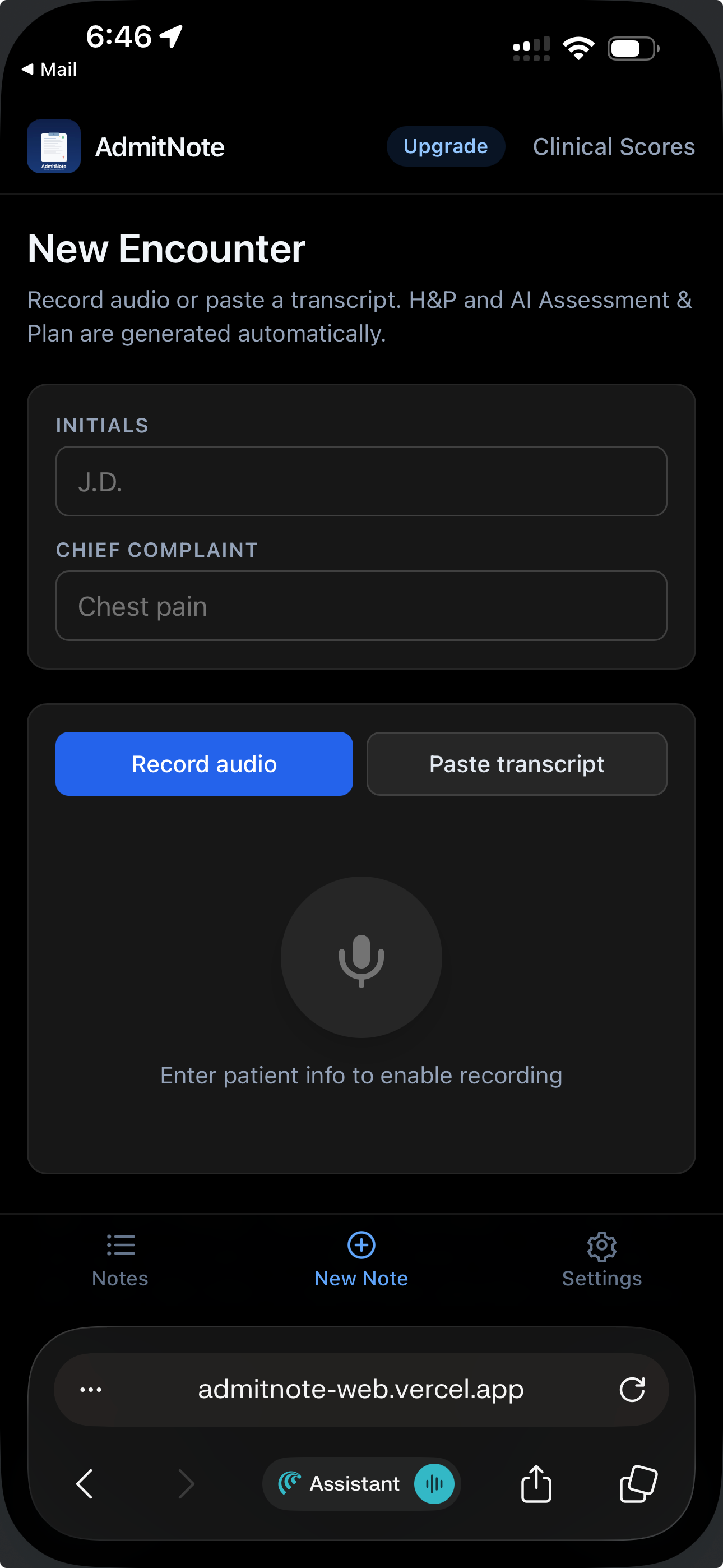 AdmitNote screenshot 4