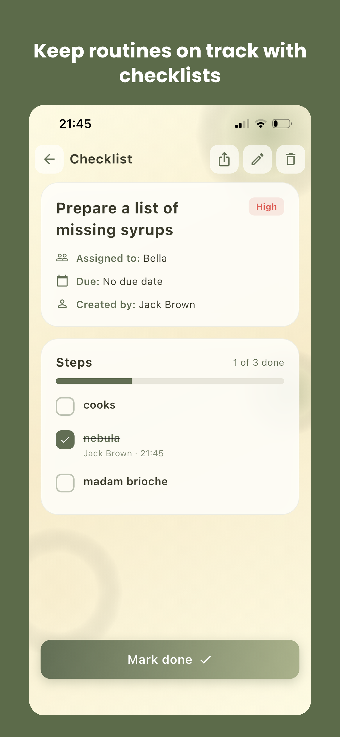 Cafe Simply: Shift Manager screenshot 3