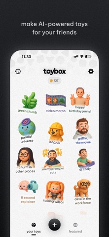 toybox - make toys for friends iPhone screenshot