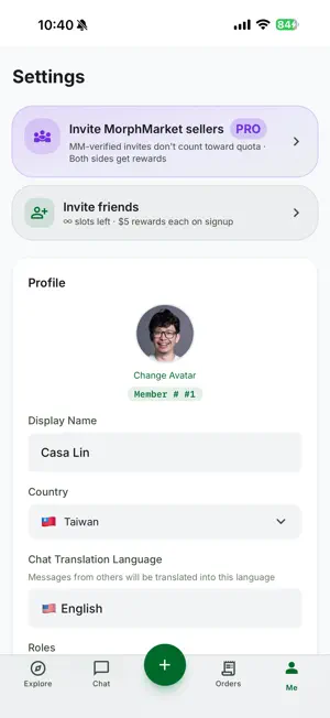 MorphMarket Talk screenshot 1
