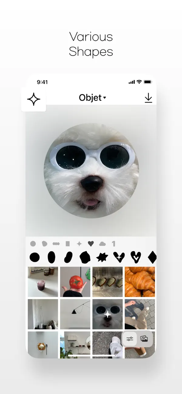 #2. Objet - Cut mask collage maker (iOS) De: Hongmin Park
