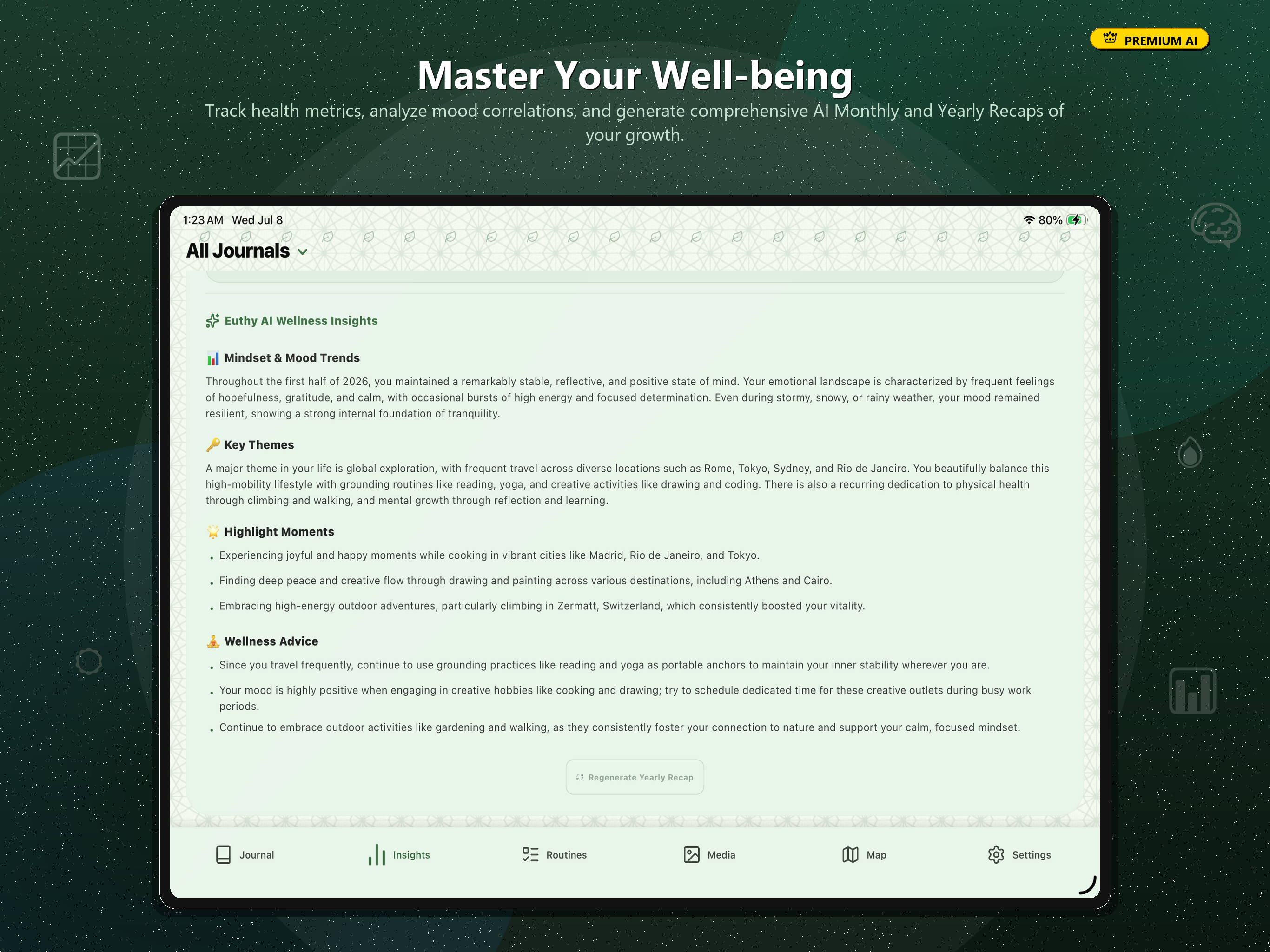 Euthy Journal: AI Diary & Mood screenshot 13