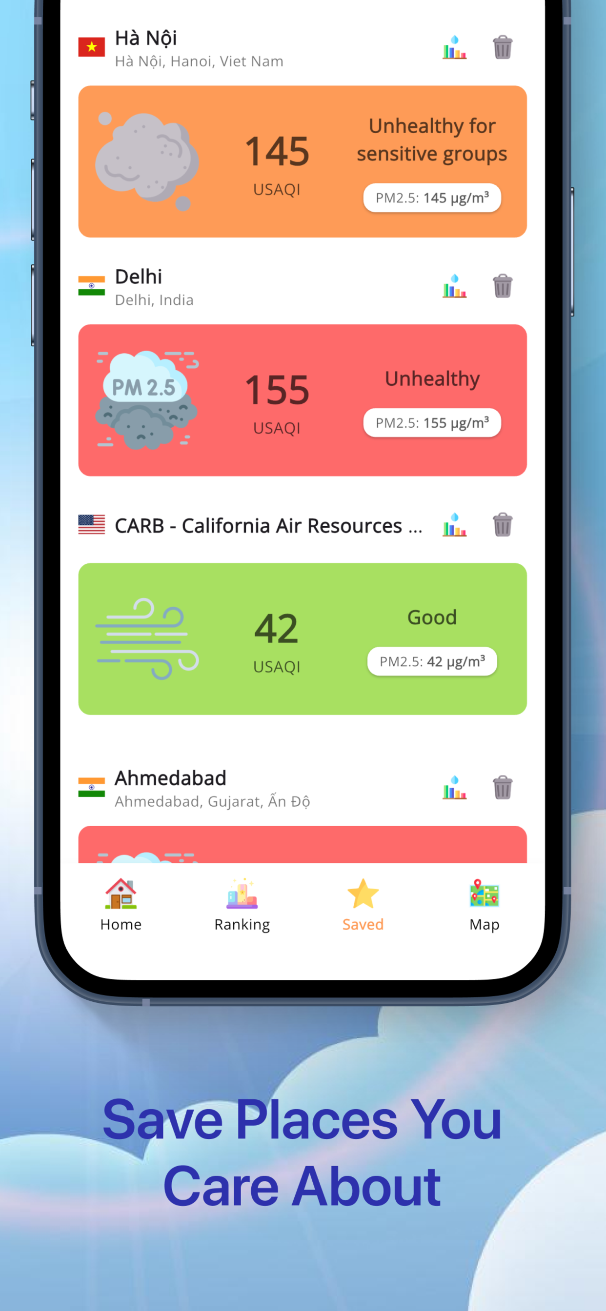 QAir: AQI & Weather screenshot 6
