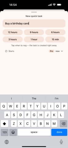 Noodge - Nagging Reminders Screenshot 2 of 7