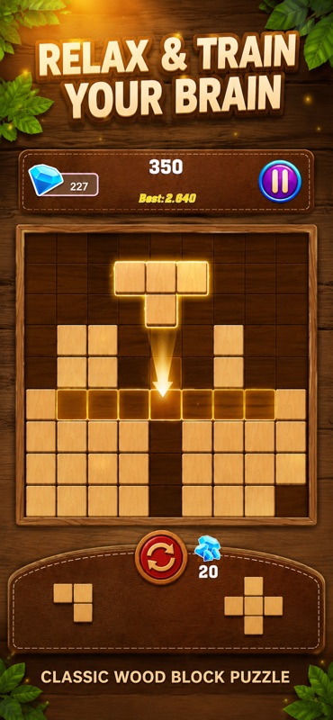 Mind Wood: Quebra-Cabeça Bloco screenshot 2