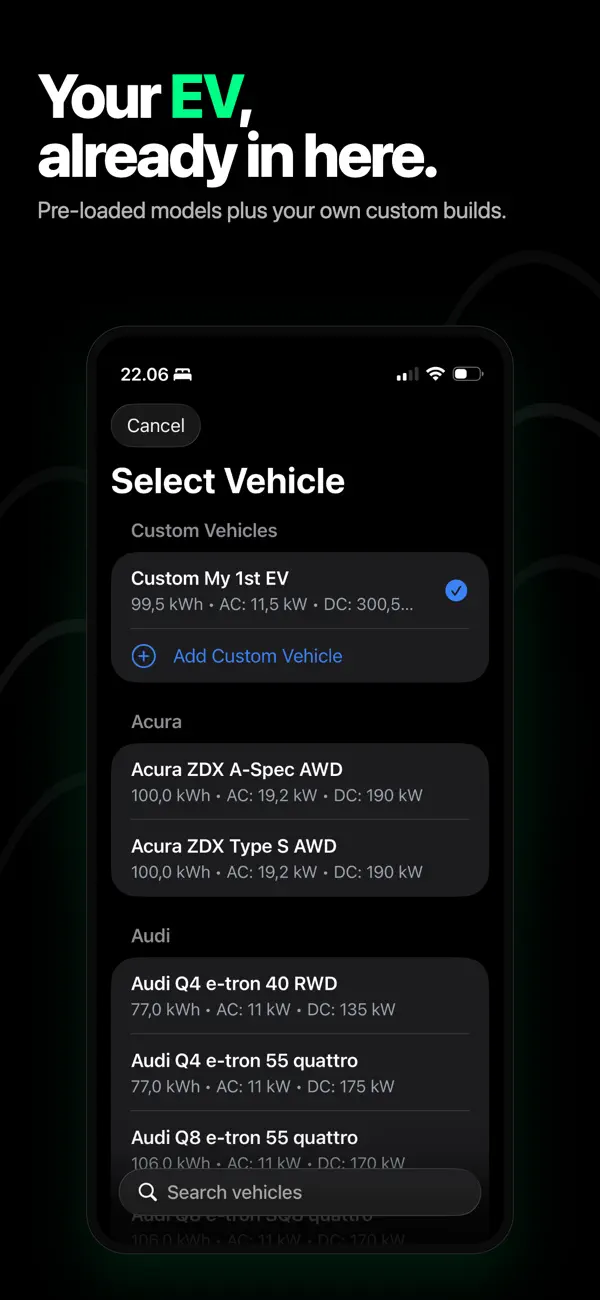 Screenshot #2 pour Calculateur kWh VE - Charge