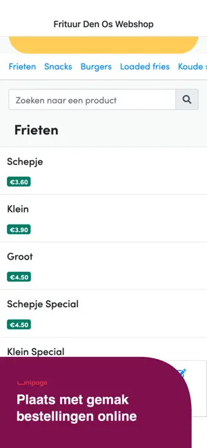 Frituur Den Os screenshot 1