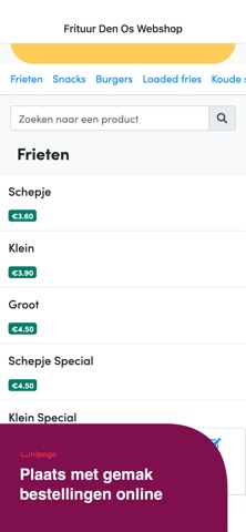 Frituur Den Os screenshot