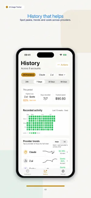 AI Limits & Reset Tracker screenshot 4