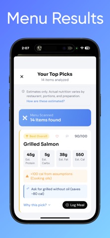 Venu AI - Calorie Counter iPhone screenshot
