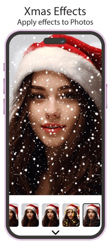 Christmas Effects Xmas Editor iPhone screenshot