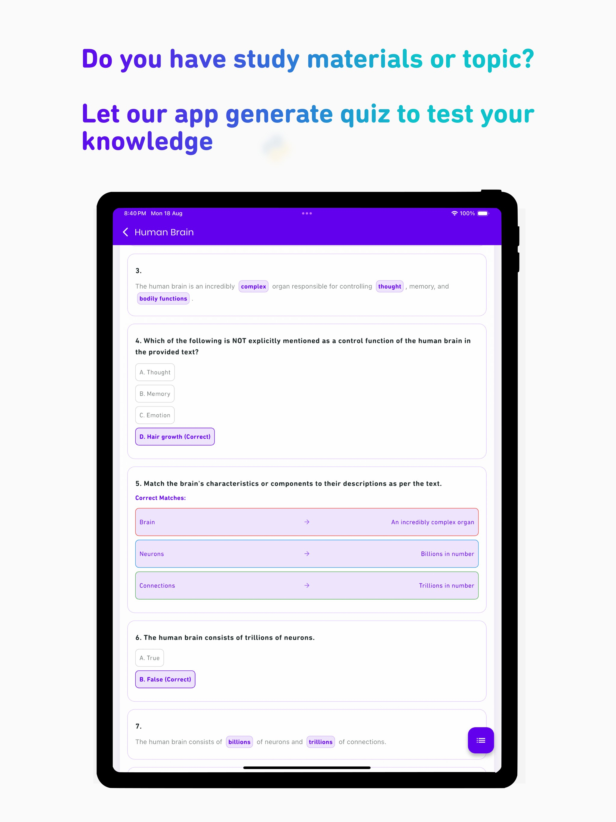 TopicTrove | AI Quiz Generator screenshot 6