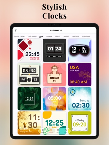 Lock Screen 27: Widgets & Icon iPad screenshot 5