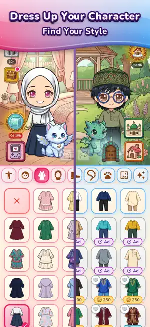 Modest Chibi: Muslim Dress Up screenshot 1