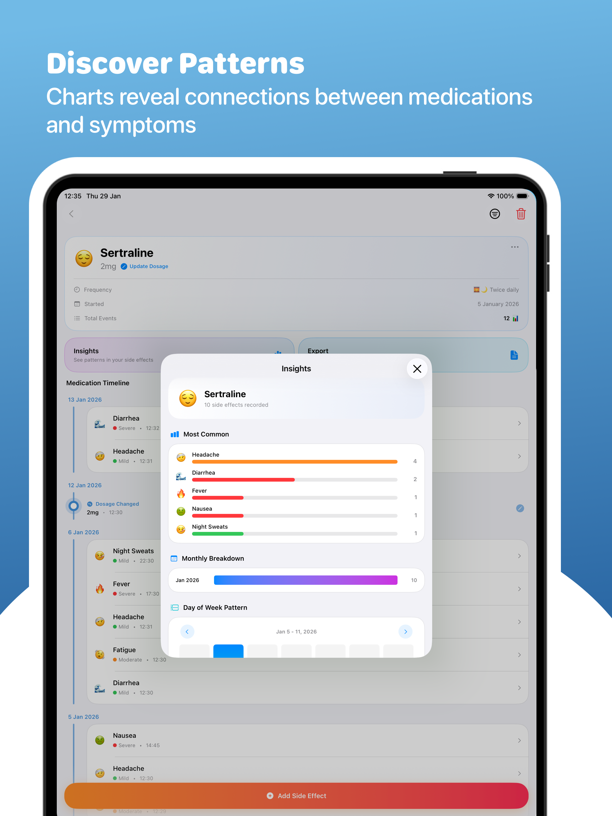 Medication Side Effect Tracker