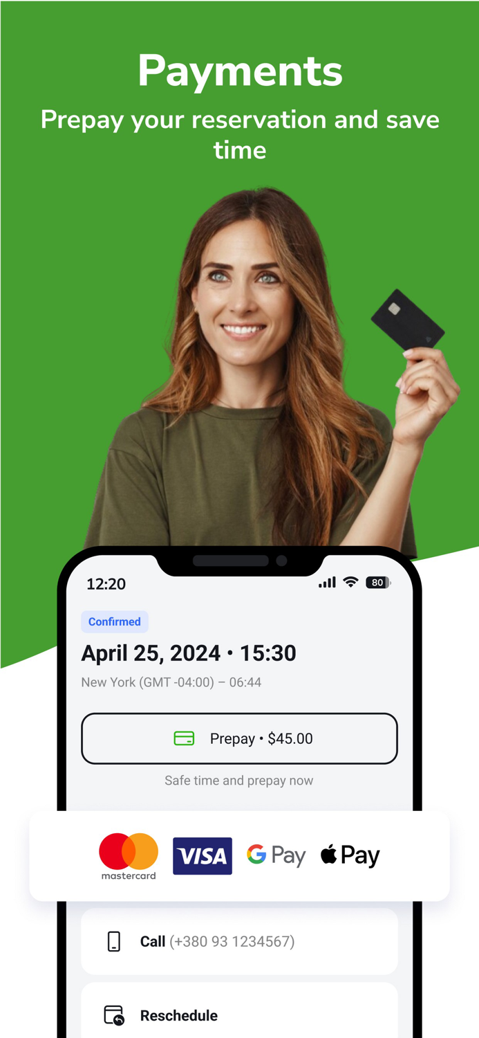 EasyWeek App book online
