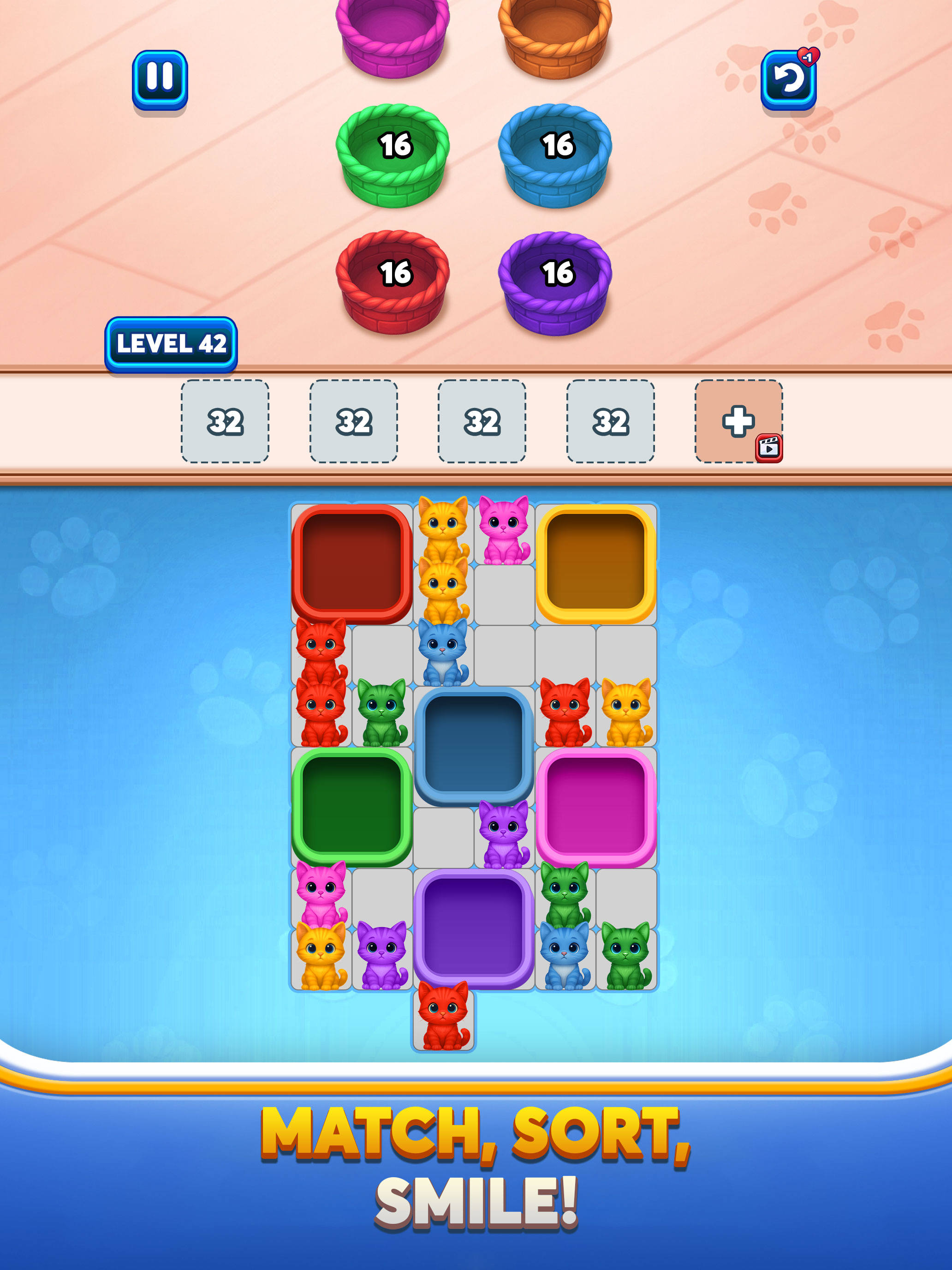Cat Puzzle: Color Drop Match screenshot 12