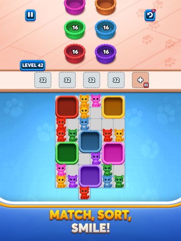 Cat Puzzle: Color Drop Match iPad screenshot